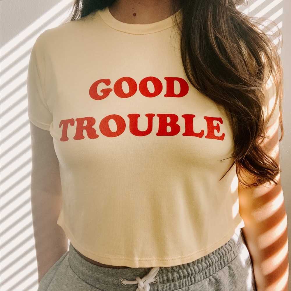 Good Trouble Crop Tee
